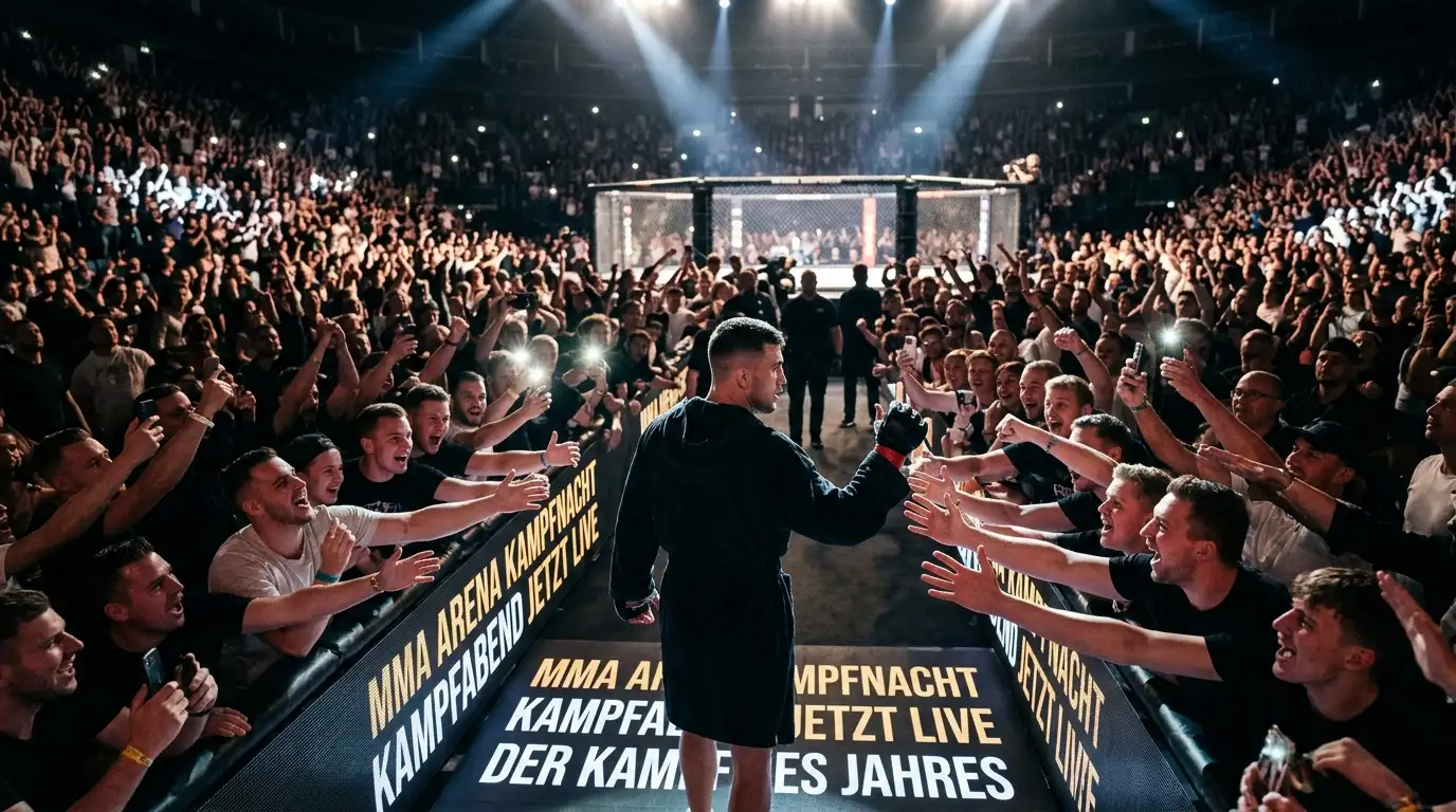 Jubelnde Menge feiert einen populären Star, dessen Quote das öffentliche Geld drückt