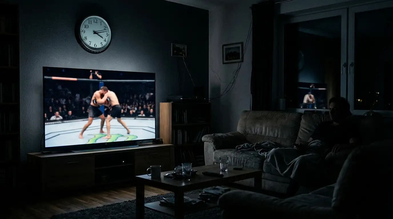 UFC-Hauptkampf läuft tief in der Nacht für deutsche Zuschauer