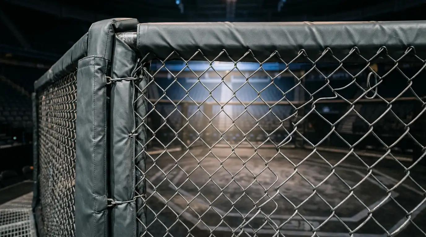 Octagon-Käfig im MMA als Sinnbild für den in Deutschland nicht lizenzierten UFC-Wettmarkt