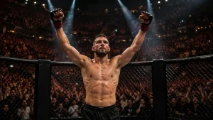 Oktagon-MMA-Kämpfer in einer ausverkauften Arena im DACH-Raum