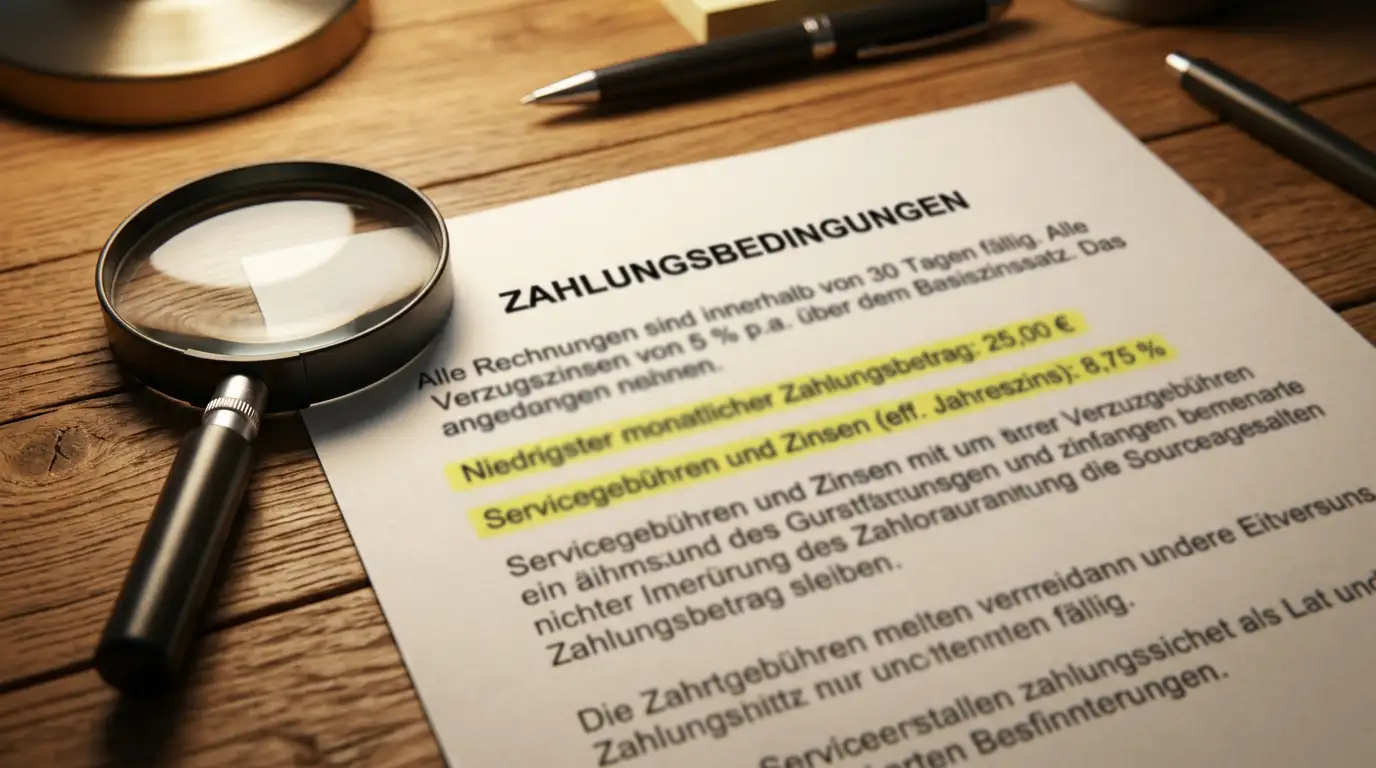 Gebühren und Mindestbeträge verschiedener Zahlungswege im Blick