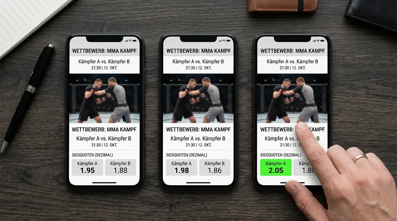 Vergleich von UFC-Quoten verschiedener Anbieter auf der Suche nach dem besten Preis
