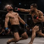 Vorzeitiges Ende eines UFC-Kampfes per Knockout als Sinnbild der Finish-Rate