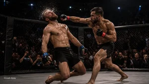 Vorzeitiges Ende eines UFC-Kampfes per Knockout als Sinnbild der Finish-Rate