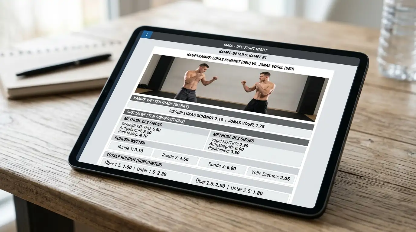 Fülle an Spezialmärkten pro Kampf auf einem nummerierten UFC-Event