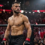 MMA-Kämpfer in einer Arena als Sinnbild für UFC-Wetten in Österreich