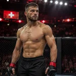MMA-Kämpfer in einer Arena als Sinnbild für UFC-Wetten in der Schweiz