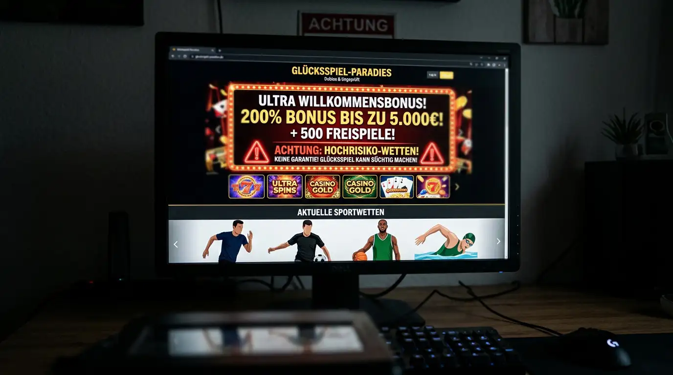 Warnsignale unseriöser Wettseiten wie aggressive Werbung und Auszahlungshürden